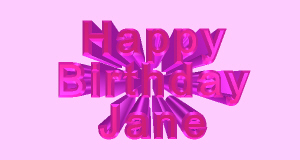 Happy Birthday Jane